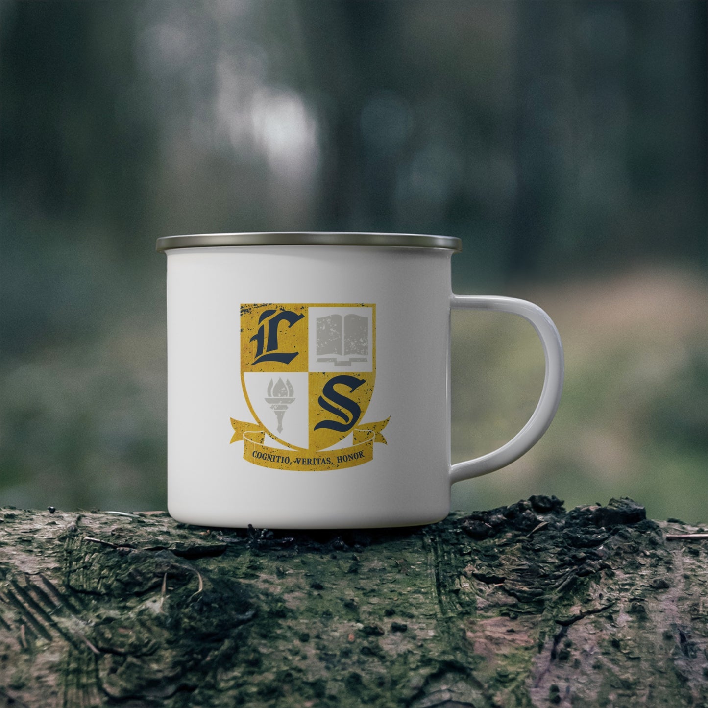 Vintage Lausanne Enamel Camping Mug
