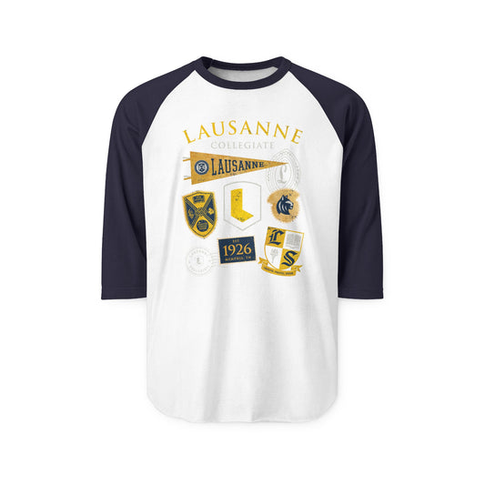 Vintage Lausanne Three-Quarter Sleeve Raglan Shirt