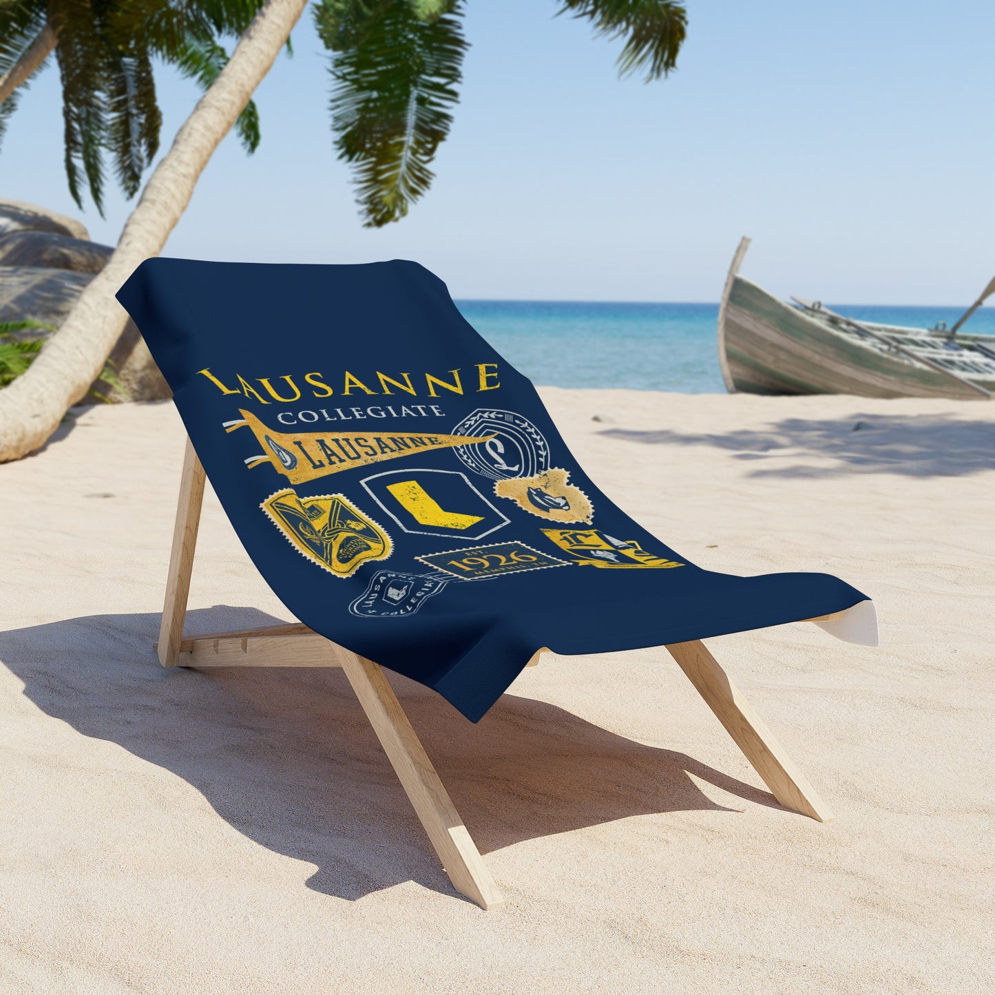 Vintage Lausanne Beach Towel