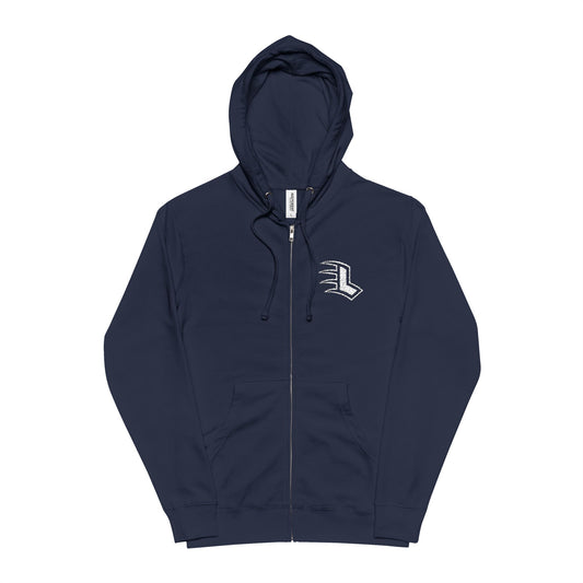 Unisex Fleece Zip Up Hoodie